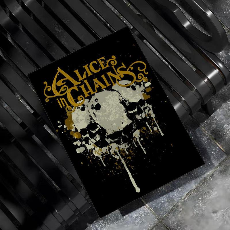 Fashion A-A-liceS in C-C-hainsS Poster HD Sticky Waterproof Wall Art High Quality Print Aesthetic Home Living Bedroom Bathroom hallway Decor Trendy Room Decoration Easy-To-Apply Gift Durable