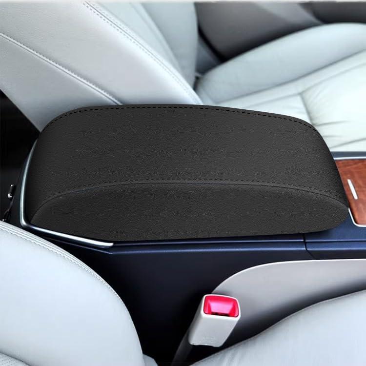 Armrest Cover for 2007-2011 Toyota Camry - Black Leather, Scratch-Resistant & Easy to Clean Car Accessories Car Seat Cushion