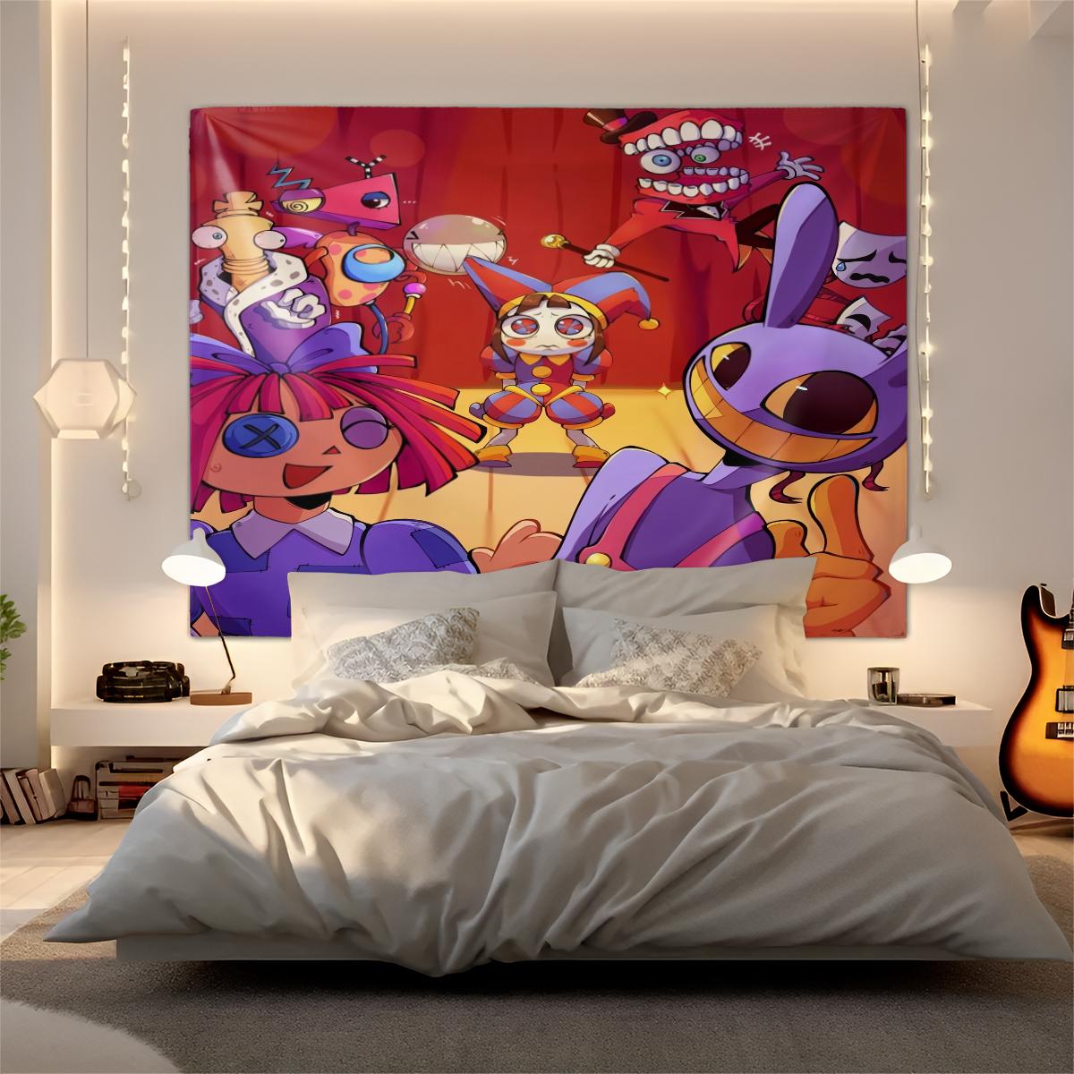 Circus Scary Patterned Tapestries For Home Decoration, Fashionable Room Flags, Unique Wall Art For Living Rooms And Bedrooms, Gifts For Children And Teenagers