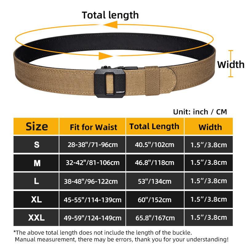IDOGEAR Men's EDC 1.5" Ratchet Nylon Belt for Various Trouser Styles CCW Belts 3430 SpringStatements IDOGEAR Men's EDC 1.5" Ratchet Nylon Belt for Various Trouser Styles CCW Belts 3430 SpringStatements