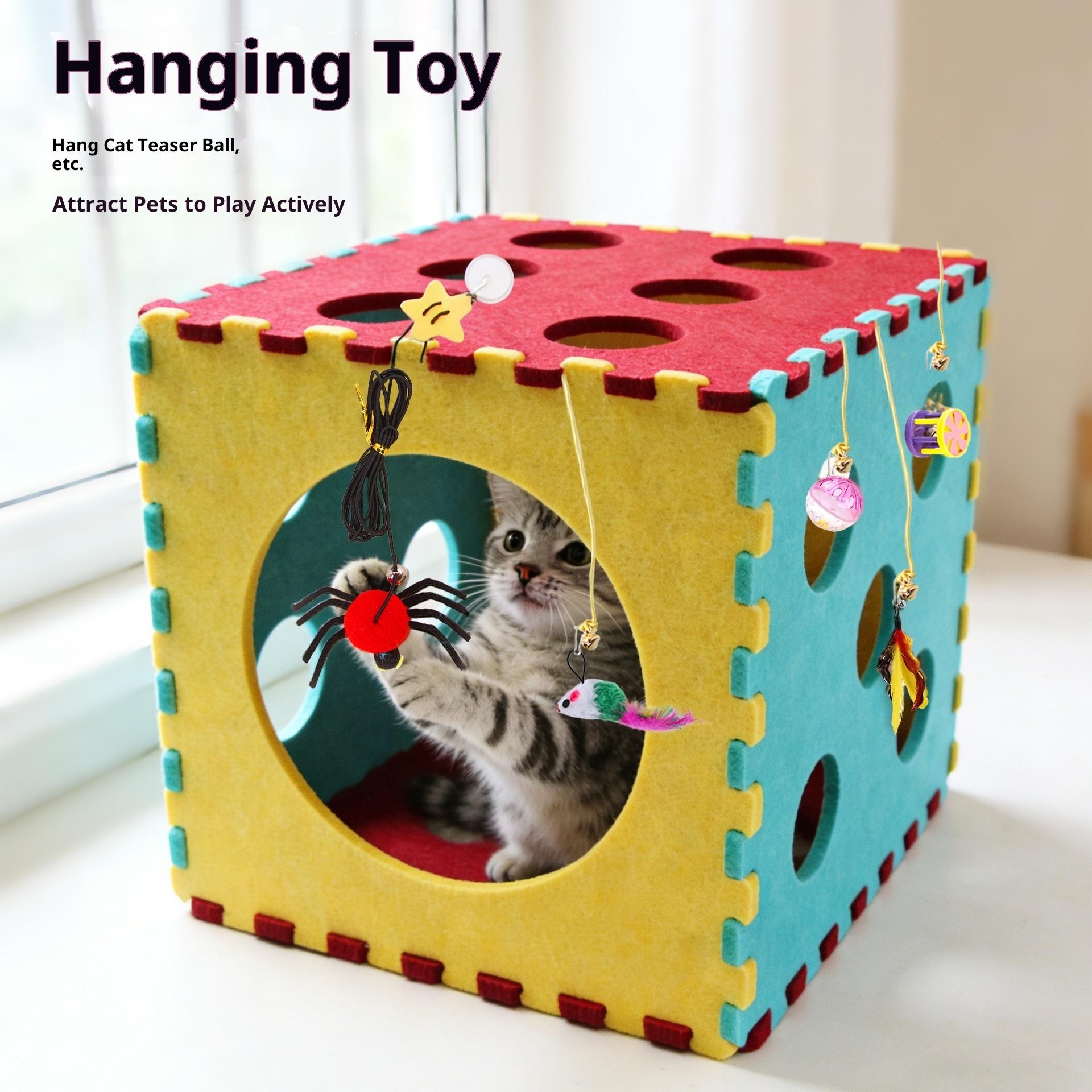 21-Piece Cat Wool Toy Set, Ideal for Multi-Cat Homes, Engaging and Interactive, Perfect for Indoor Cats, Relieves Boredom Effectively