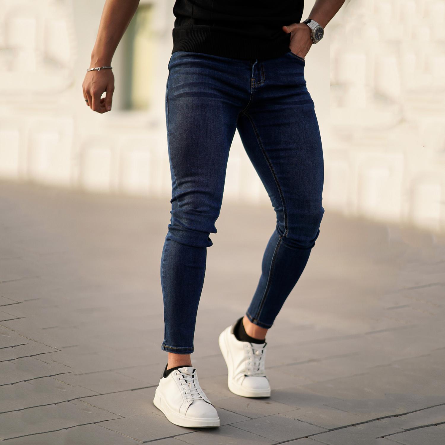 GINGTTO Men's Skinny Jeans Stretch Slim Fit Denim Pants