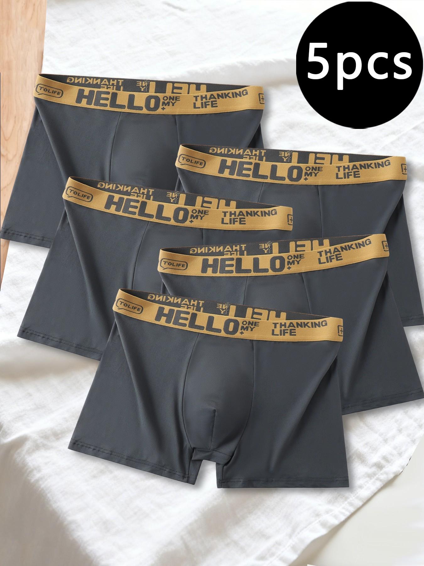 Dark Gray Men's Boxer Briefs | Soft Texture with Premium Feel | Close-Fitting, Comfortable and Secure