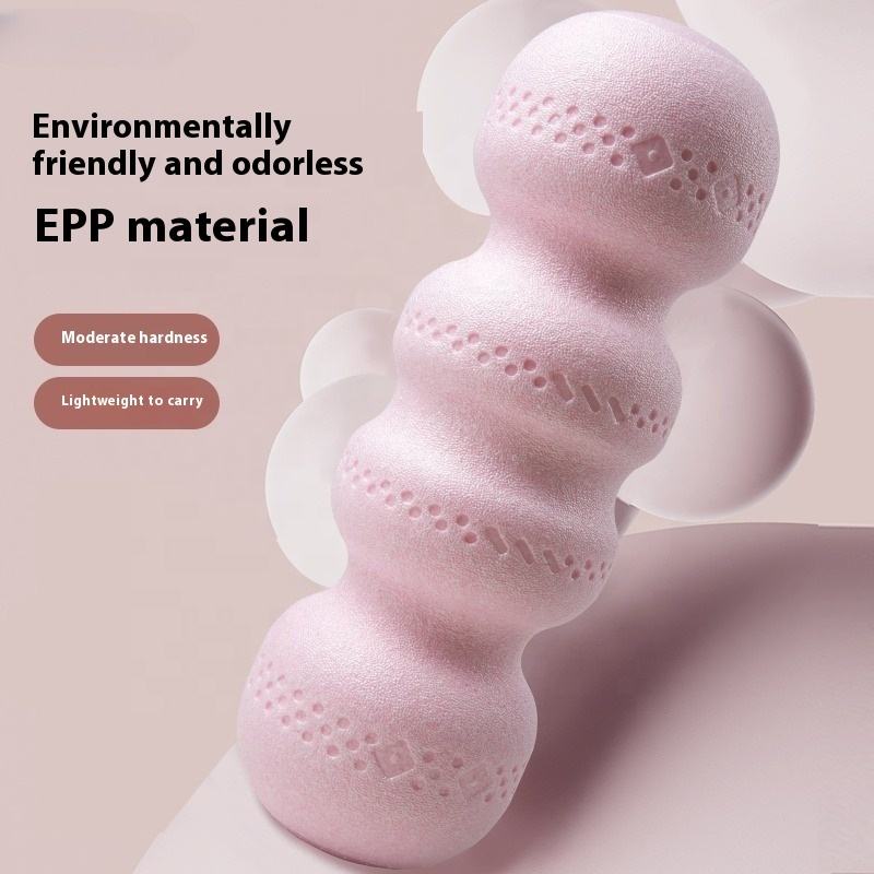 EPP material peanut ball foam roller, solid muscle relaxation massage fascia foam roller, yoga roller with moderate hardness, waterproof, non-slip and washable