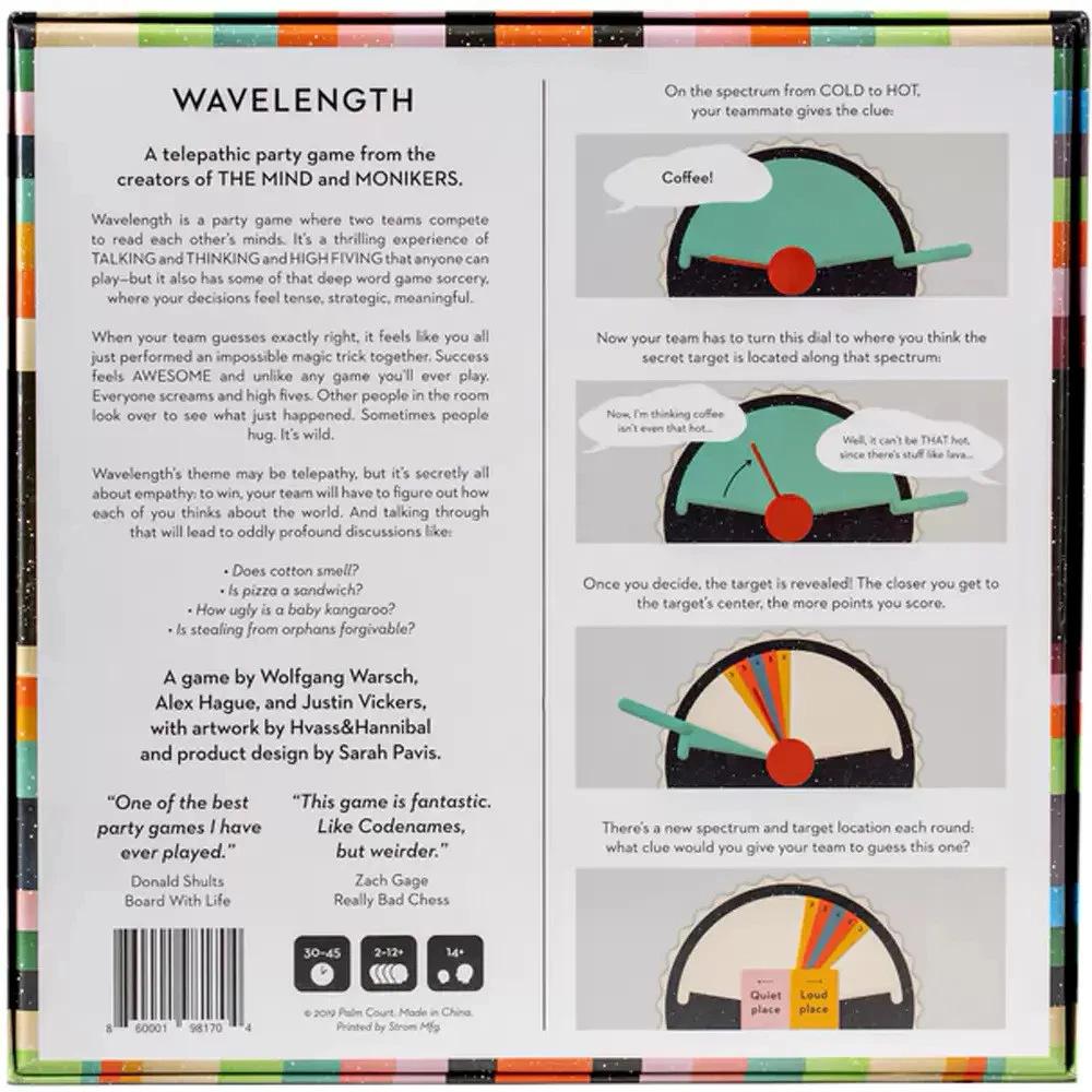 New Hot Wavelength Party Board Game for 2-12 Players, Ages 14+, Fun Family Game Night Activity, Perfect Gift for Kids & Teens, Tabletop Games