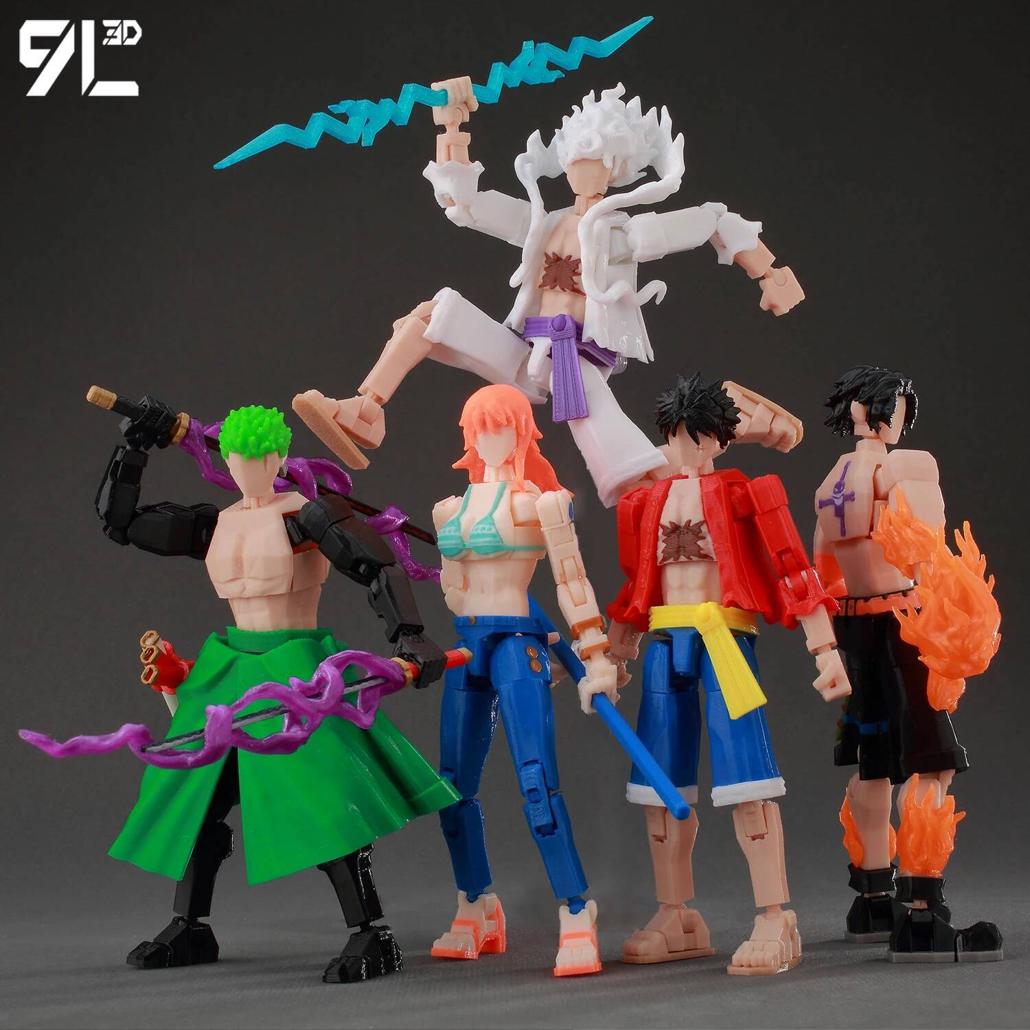 9L 3D Dummy13 Lucky13 Titan13 T13 Invincible Black And White Color Scheme Omni-Man Anime Multi-Jointed Toys Action Figures Gifts