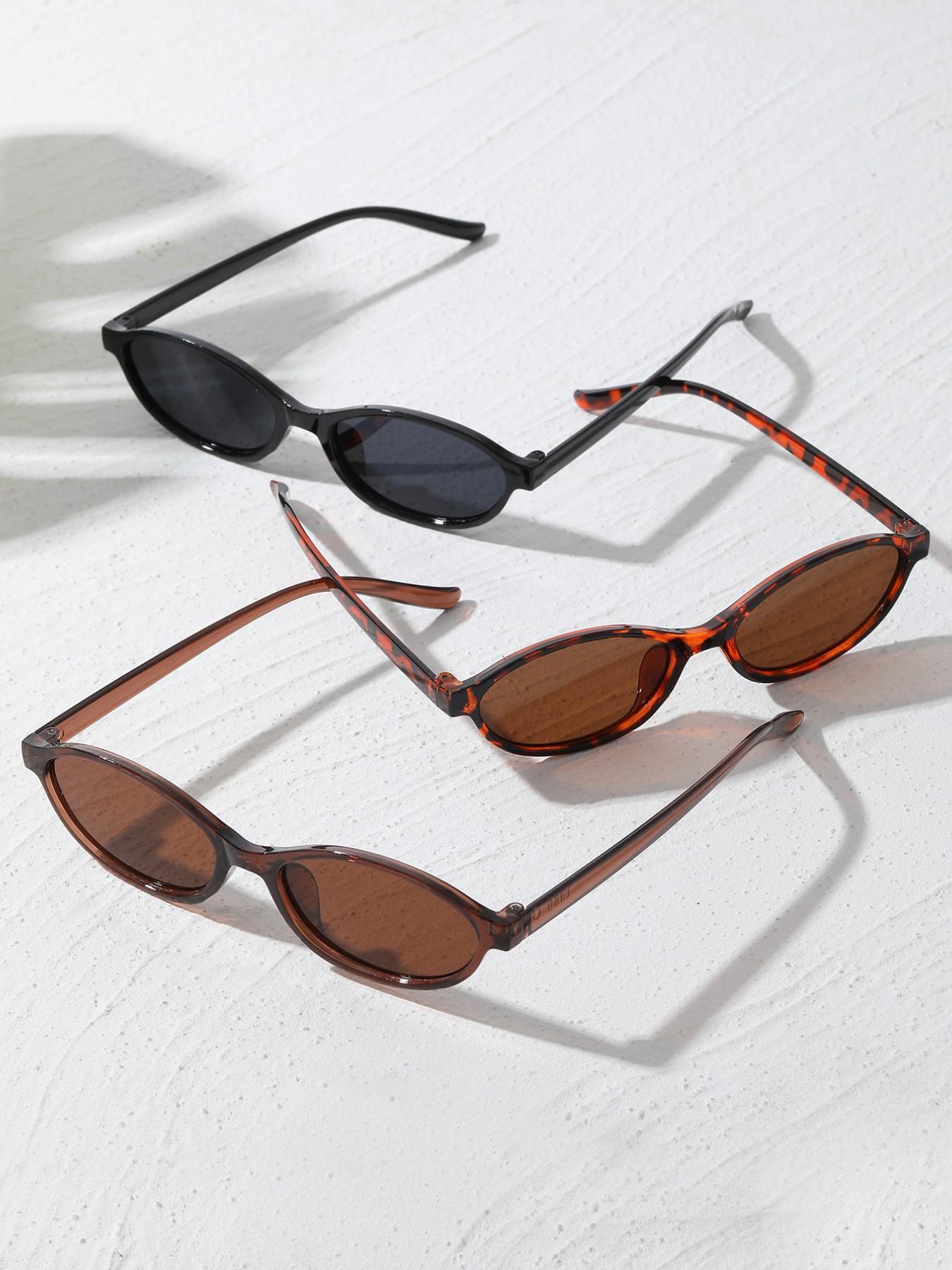 Vintage Oval Women's Sunglasses for Driving, Vacation, and Music Festivals, Stylish Retro Eyewear for Casual Outings, Fashionable Sunglasses, Trendy Vintage Sunglasses