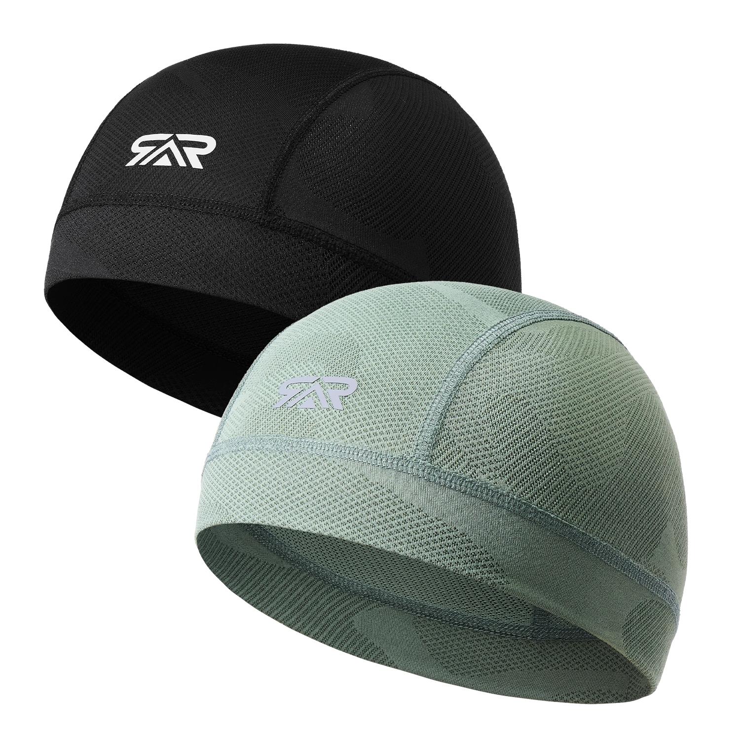 SHINEMEOTH Breathable Mesh Cycling Hat, Non-Fade Cationic Helmet Liner, Moisture Wicking Anti-Slip Skull Cap