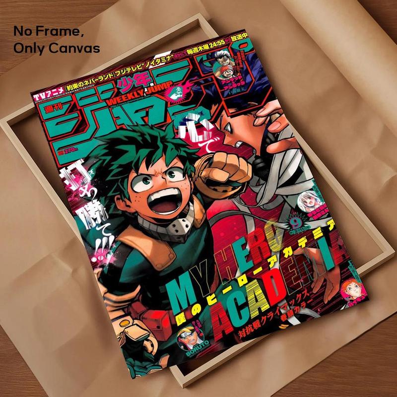 Anime My Hero A-Academia Painting Calligraphy Canvas Wall Art｜Gallery-Grade Waterproof Poster｜Fade-Resistant & Scratch-Proof｜Perfect Gift & Home Decor｜Living Room, Bedroom, Home Decoration｜Multiple Size