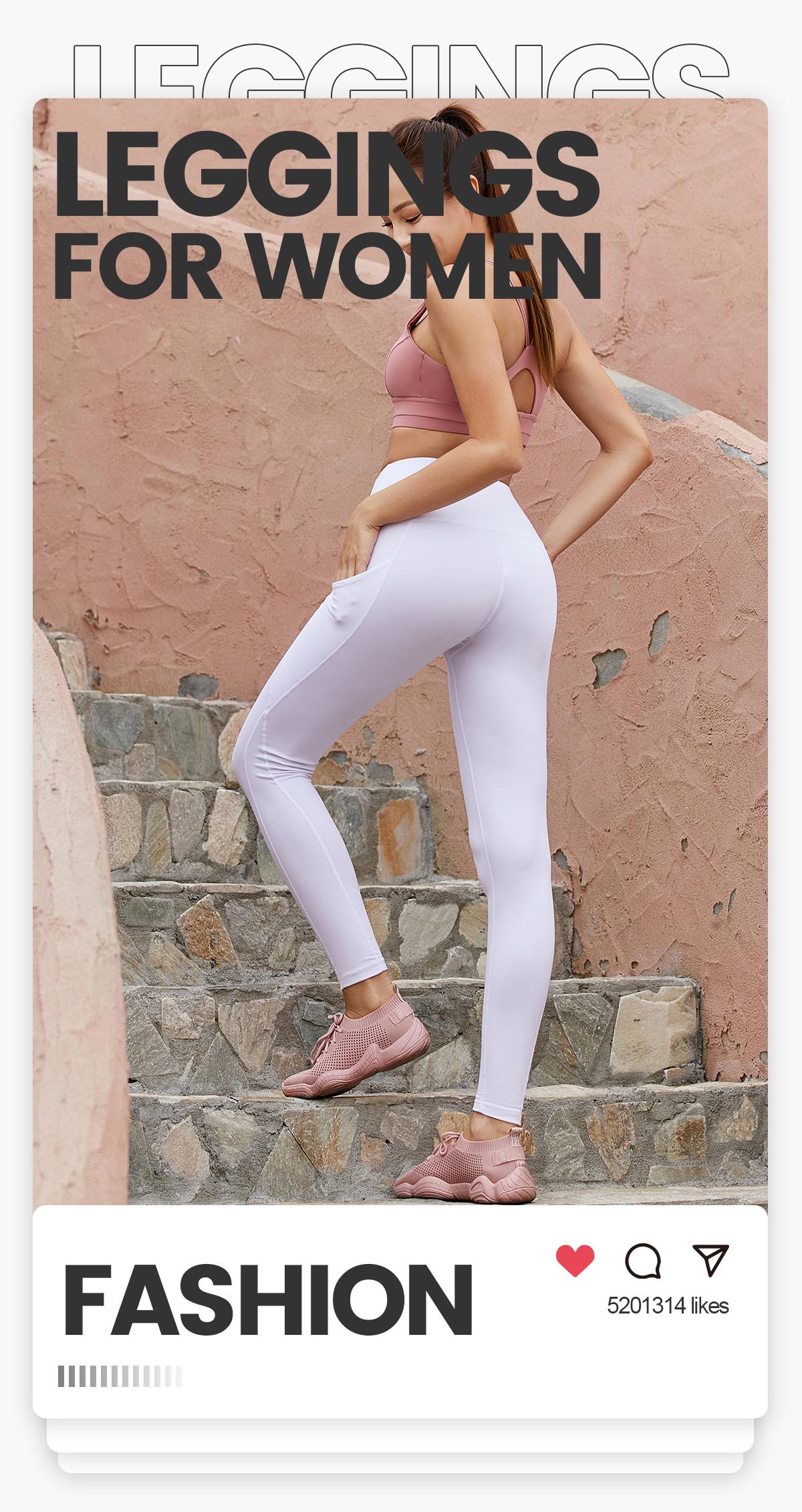 Showitty Leggings for Women with Pockets - Plus Size High Waist Women's Workout Running Yoga Pants