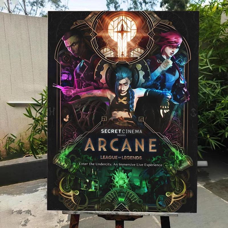 Game A-A-Arcane Main Art Movie Poster HD Waterproof Self-Adhesive Art Vibrant Wall Print for Living Room Bedroom Bar Parlor Home Decor Gift Fade-Resistant Easy-Apply Durable Dly Artwork