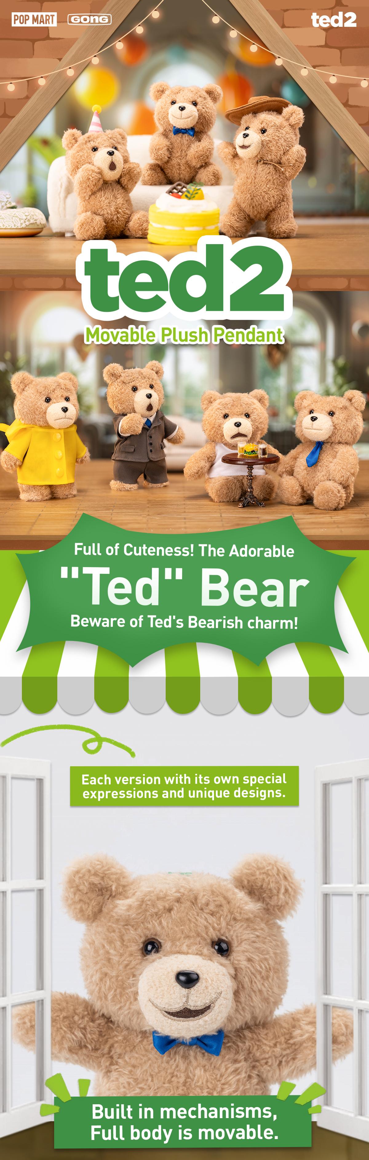 Unboxing-Ted2  Teddy Bear  Action Plush Pendant-3.0