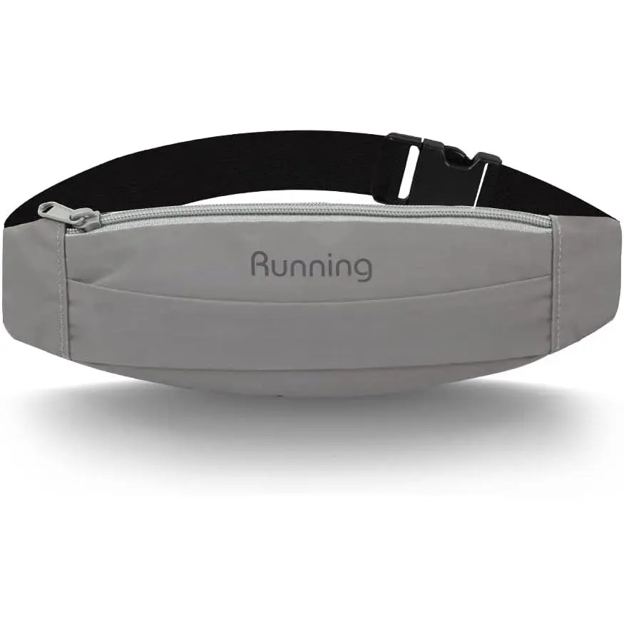 Running Fanny Pack with Water Bottle Holder, Lightweight Waist Bag for Men Women, Hydration Belt Pack for Running Hiking Walking Traveling, Adjustable Sport Phone Holder Pouch, Water Resistant