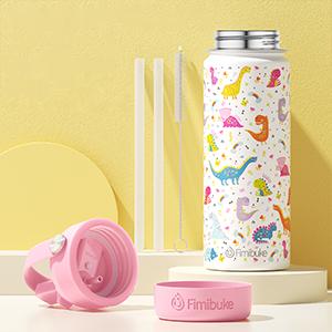 Product Introduction of Fimibuke Insulated Water Bottle - 18oz BPA-FREE 18/8 Stainless Steel Cup with Straw Travel Tumbler Double Wall Vacuum Leak Proof Water Bottle for School Boys Girls Mug Springtok 14