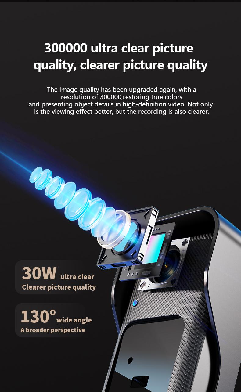 X6 Wireless Doorbell Camera, Rechargeable Smart Visual Doorbell, Modern Home Security Doorbell with Night Vision & Voice Changing,  Safety Intercom for Privacy, Alarm, Sensor,waterproof,Security Camera