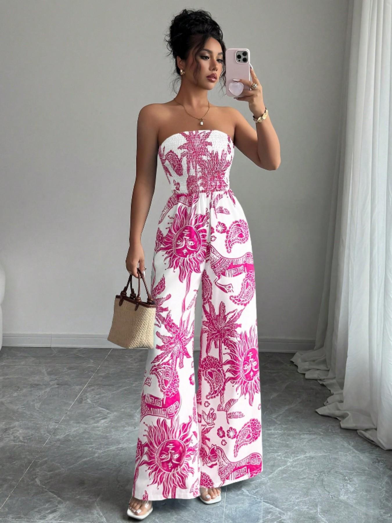 Women's Woven Fabric Casual Fitted Jumpsuit, All-Seasons Wearable One-Piece, Comfortable & Stylish Design for Daily Use Women's Woven Fabric Casual Fitted Jumpsuit, All-Seasons Wearable One-Piece, Comfortable & Stylish Design for Daily Use