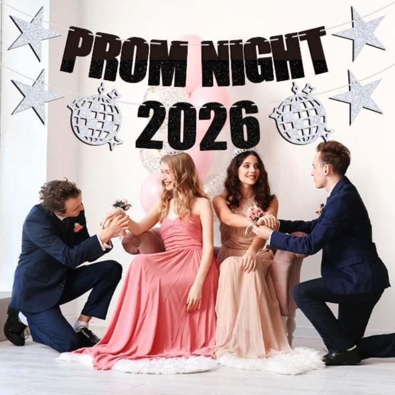 Prom Night 2026 Banner, High School College Prom Sign Photo Props ...