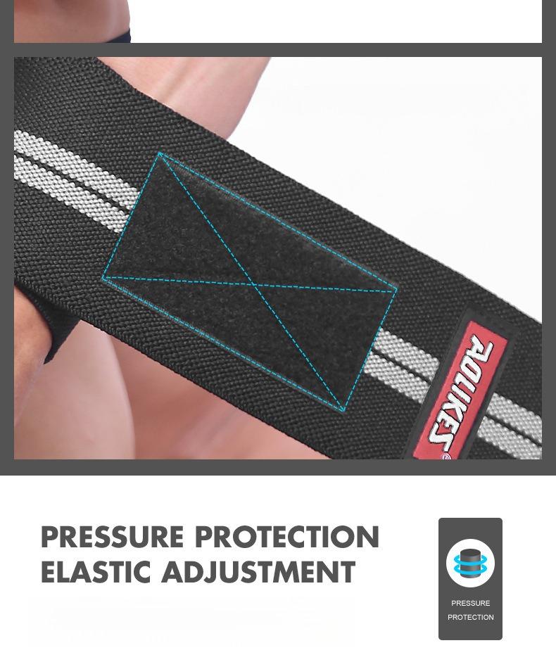 Aolikes Weightlifting Wrist Wraps 18" Professional Quality Wrist Support with Heavy Duty Thumb Loop - Best Wrap for Powerlifting Competition, Strength Training, Bodybuilding