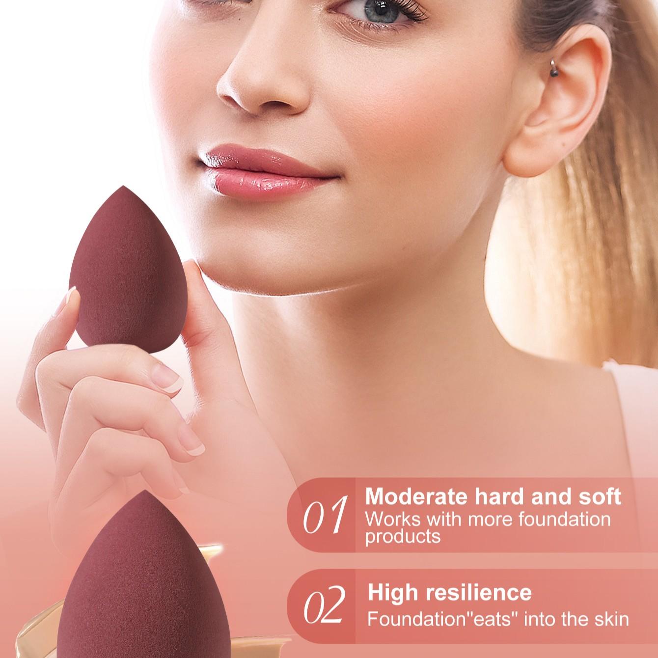 6pcs Non-Absorbent Makeup Tool Set, Soft Mixed Makeup Sponges, Makeup Sponges For Foundation, Face Sponges for Makeup, Dry Wet Use, Perfect Base Makeup, Ideal for Flawless Application, Beauty Sponges, Beauty Blenders, Blender Sponge