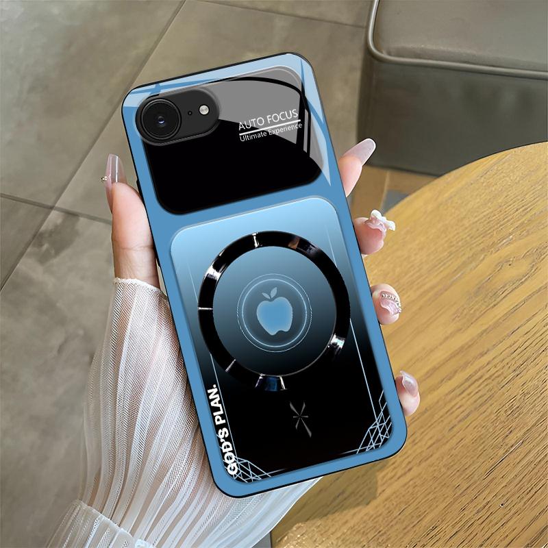 “God’s Plan” MagSafe phone case — neon cyberpunk faith magnetic cover for iPhone 16e — 975