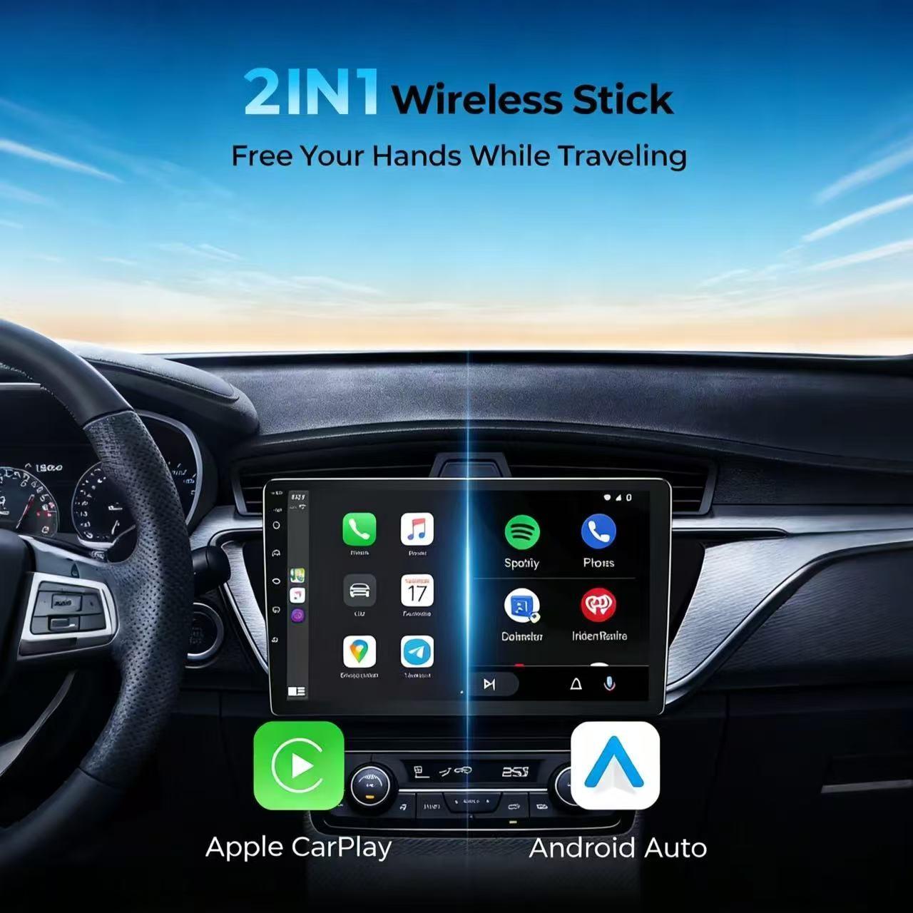 Wireless Carplay Adapter for Android, Plug-And-Play Mini Converter, Low Latency, Compatible with Multiple Cars, 2026 Upgrade, Fast Stable Connection