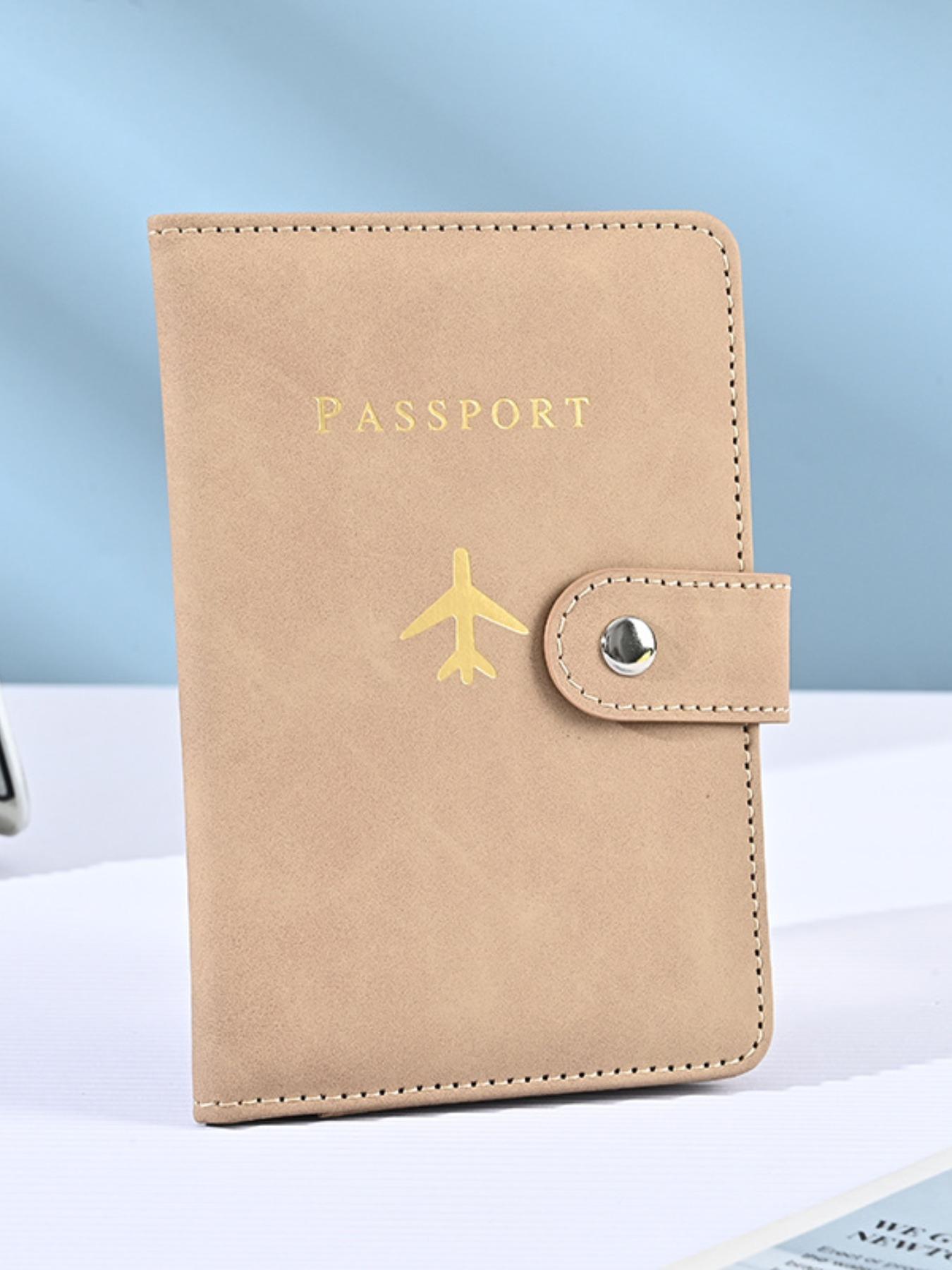 2026 New Passport Holder Portable Document Organizer PU Material Travel Passport Bag Multi-Function Passport Protector Card Folder Passport Wallet Passport Cover Travel Accessories