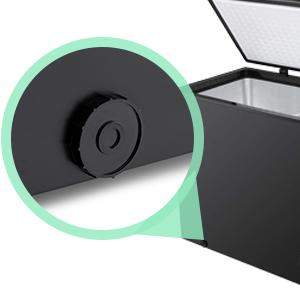 Antarctic Star 3.5 Cu.ft Chest Freezer 6.8℉to -4℉ Removable Basket Free Standing Top open Door Compact Freezer with Adjustable Temperature Defrost Water Drain/Power Saving.