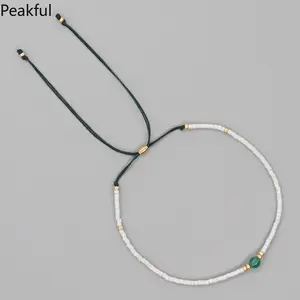 Beaded Bracelet Gift Seed Bead Simple Bracelets for Women Jewelry Adjustable Natural Stone Bracelets for Friendship