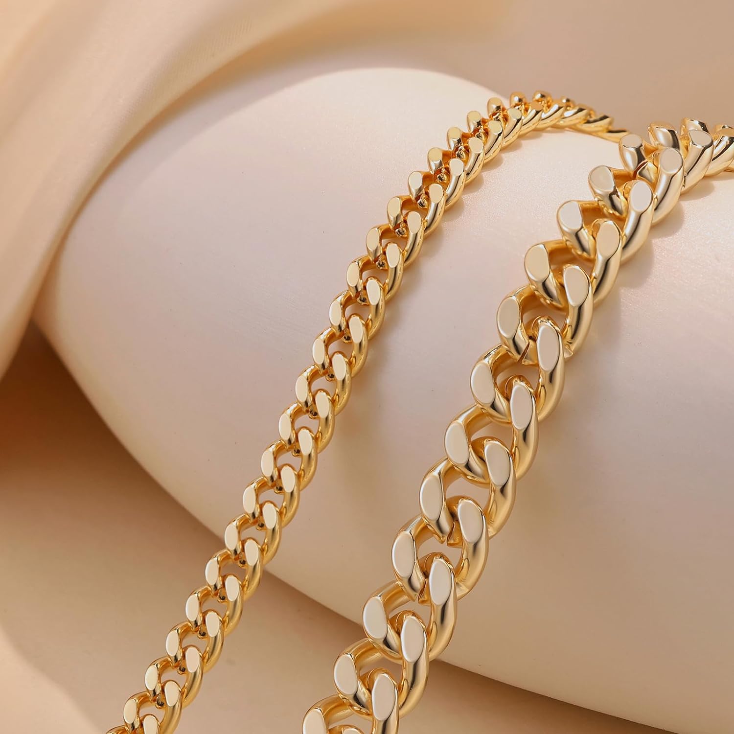 TEWIKY Ankle Bracelets For Women Waterproof Chunky Cuban Link Chain Trendy Large Layer Anklet Set Jewelry Gift for fashion For Summer Jewellery dealsforyoudays Jewlery anklet For Valentine's Day gifts