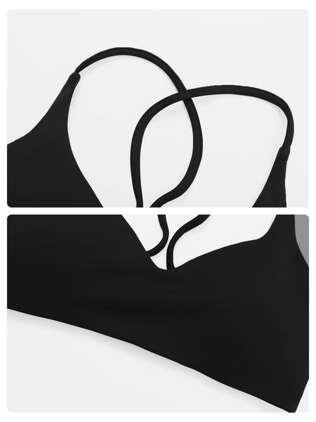 Fast-Drying Yoga Sports Bra with Cross Back Design, High-Intensity Workout Wear for Running and Fitness, Comfortable Activewear for Women, Workout Bras
