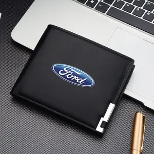 Luxury Car Wallet Driver License Holder, Business Card Cover, Premium Purse Bag, High End Car Interior Accessory, Ford Models Compatible