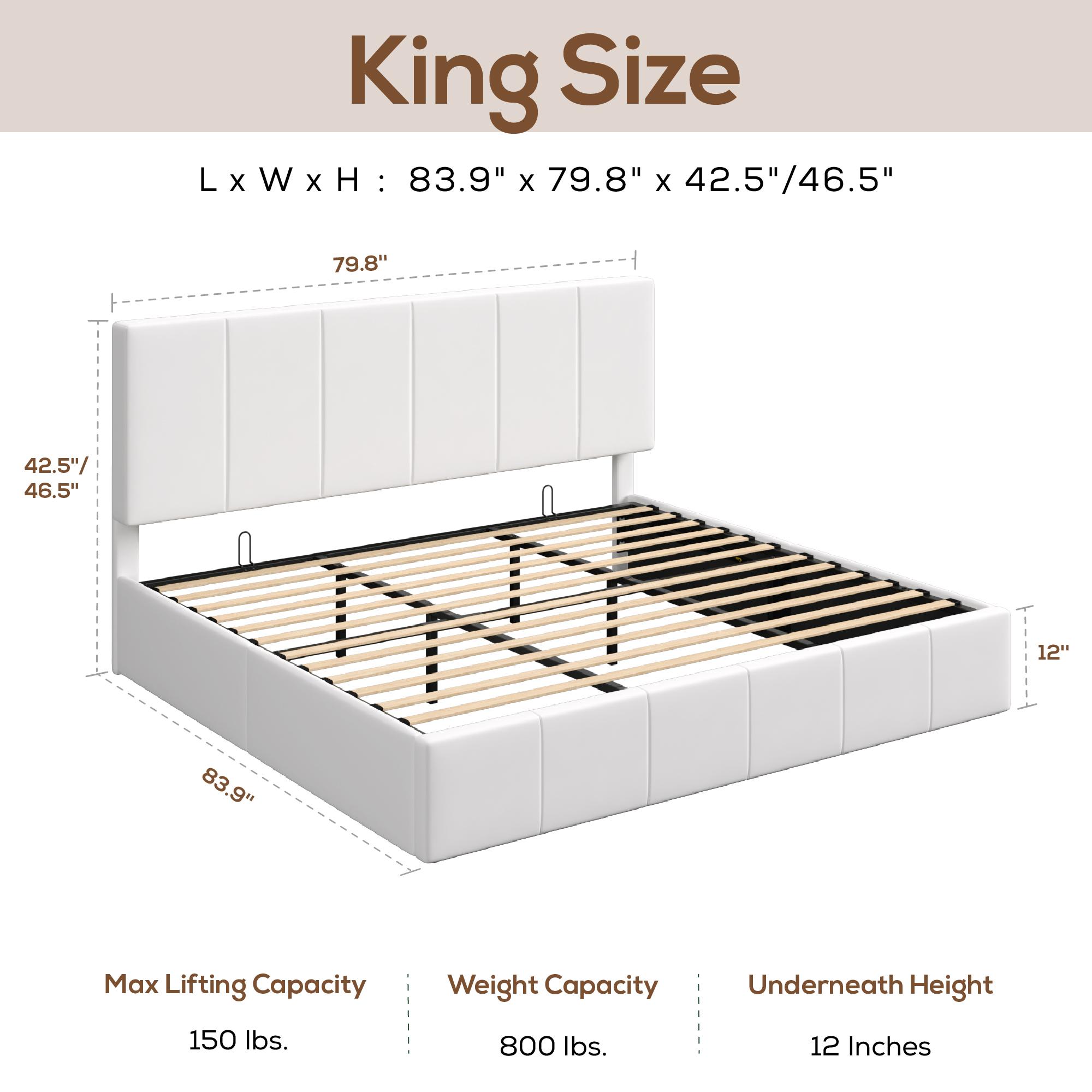MUTICOR Velvet Upholstered Lift-Up Storage Bed Frame,Gas Lift Platform Base with Large Storage, No Box Spring Needed，Full/King/Queen Size Bed Frame. #TikTokShopBlackFriday #ChristmasGifts