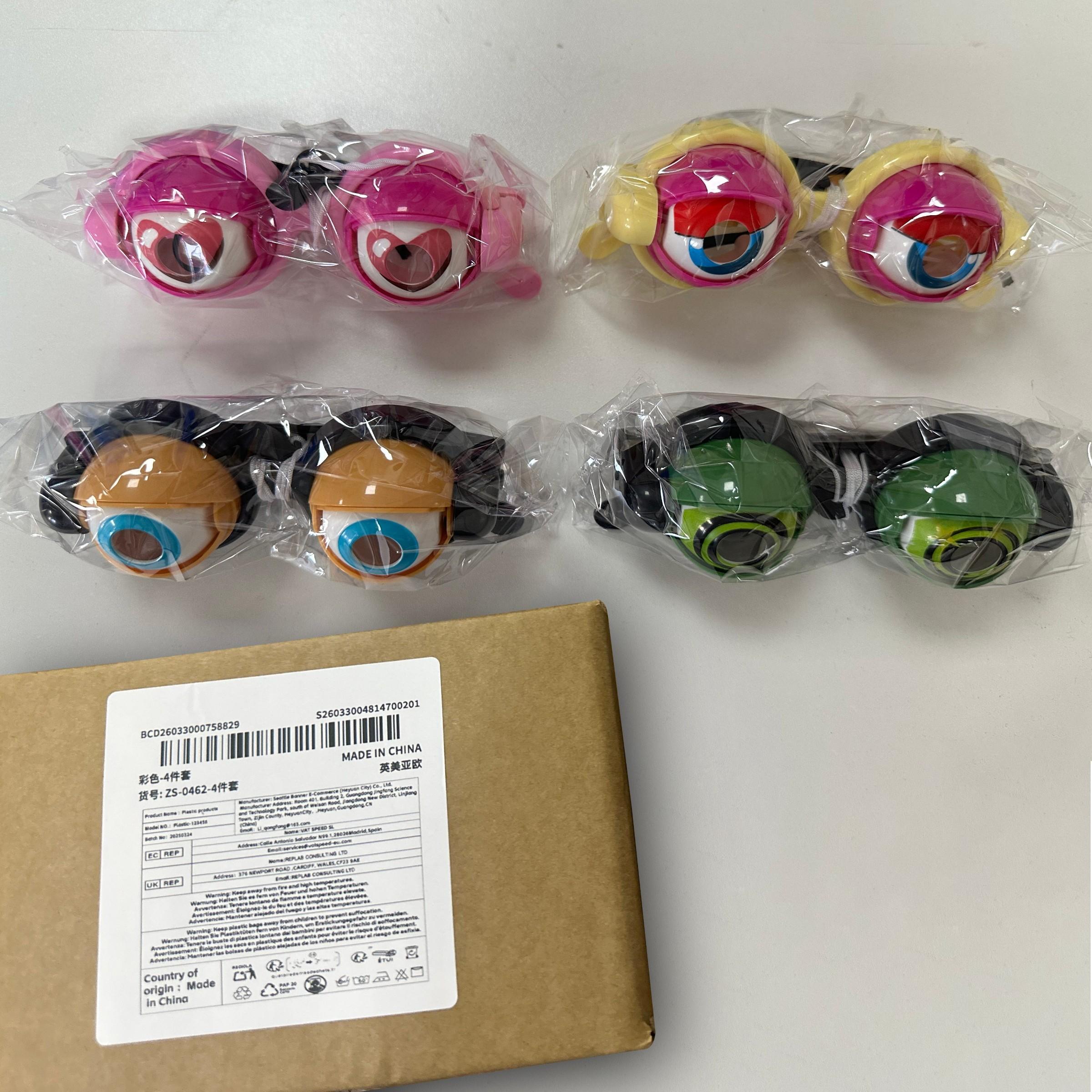 Funny Dynamic Glasses Set, Blinking Eyes, Pull String Design, Four Styles Party Props, Party Photo Prop, Adult Halloween Carnival Birthday Gifts, Masks, Accessories