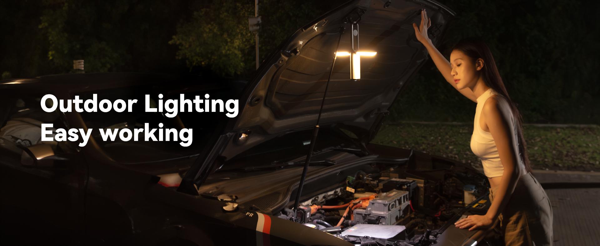 Foldable 4in1 Multifunctional Camping Light, Outdoor Light, SOS Light, Flashlight,SteadyLight,Seamless Folding Design, Extended Battery For 24H Use