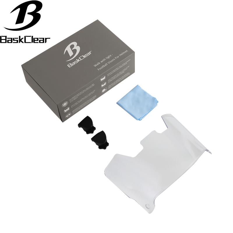 Clear Football Visor - Football Visors for Helmet - Football Helmet Visor Fits Adult & Youth Football Helmets - Anti-Fog, Scratch Resistant Clear Visor Football Face Shield