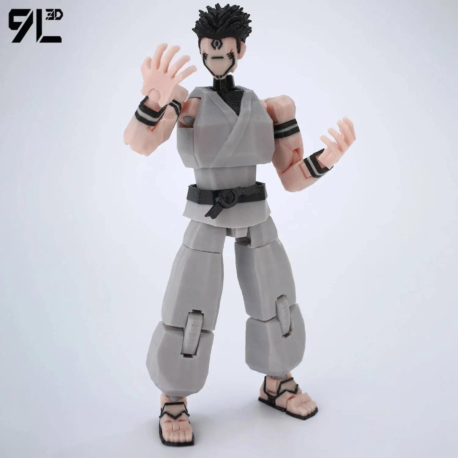 5.5 Inches 9L3D Printed Grey Articulated Action Figure Model Dummy13 T13, Artist-Friendly Collectible Anime Figure, Toy Photography Prop, Easter Gift, Stress-Relief Decoration