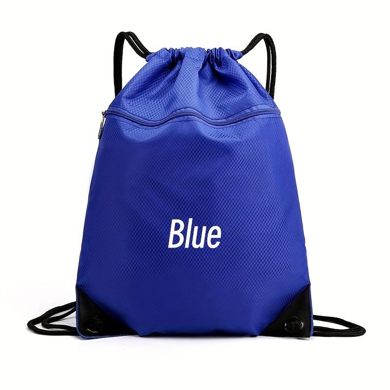 Unisex Drawstring Backpack, Large Capacity Gym Bag with Mesh Side Pockets, Adjustable Straps, Soft Shell Design, Ideal for Travel and Sports