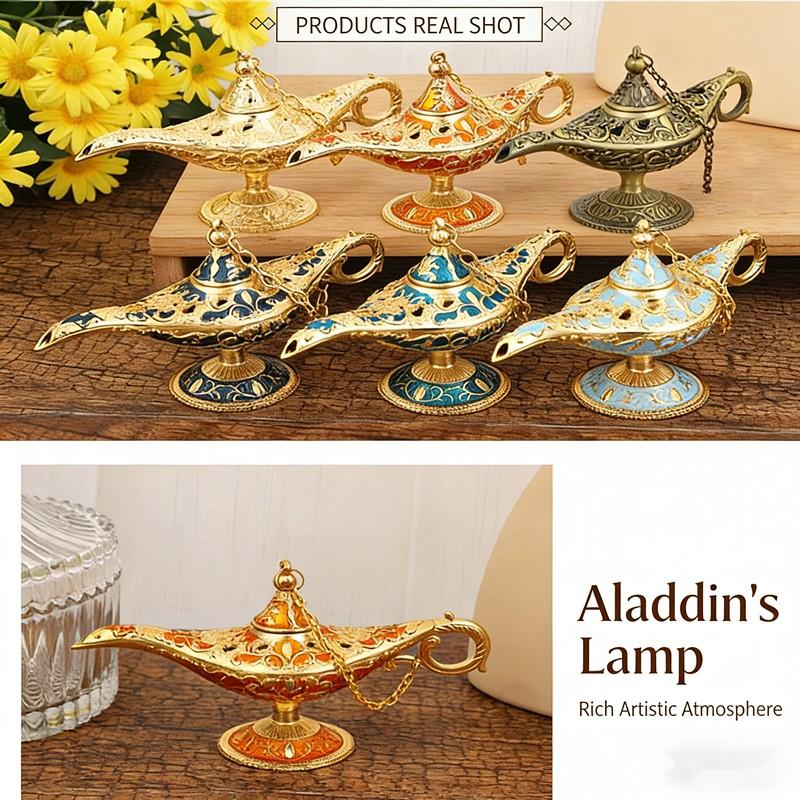 Aladdin Lamp Russian Wish Lantern, One Thousand and One Nights Blessing, Southeast Asian Style Decorative Craft, Living Room Ornament