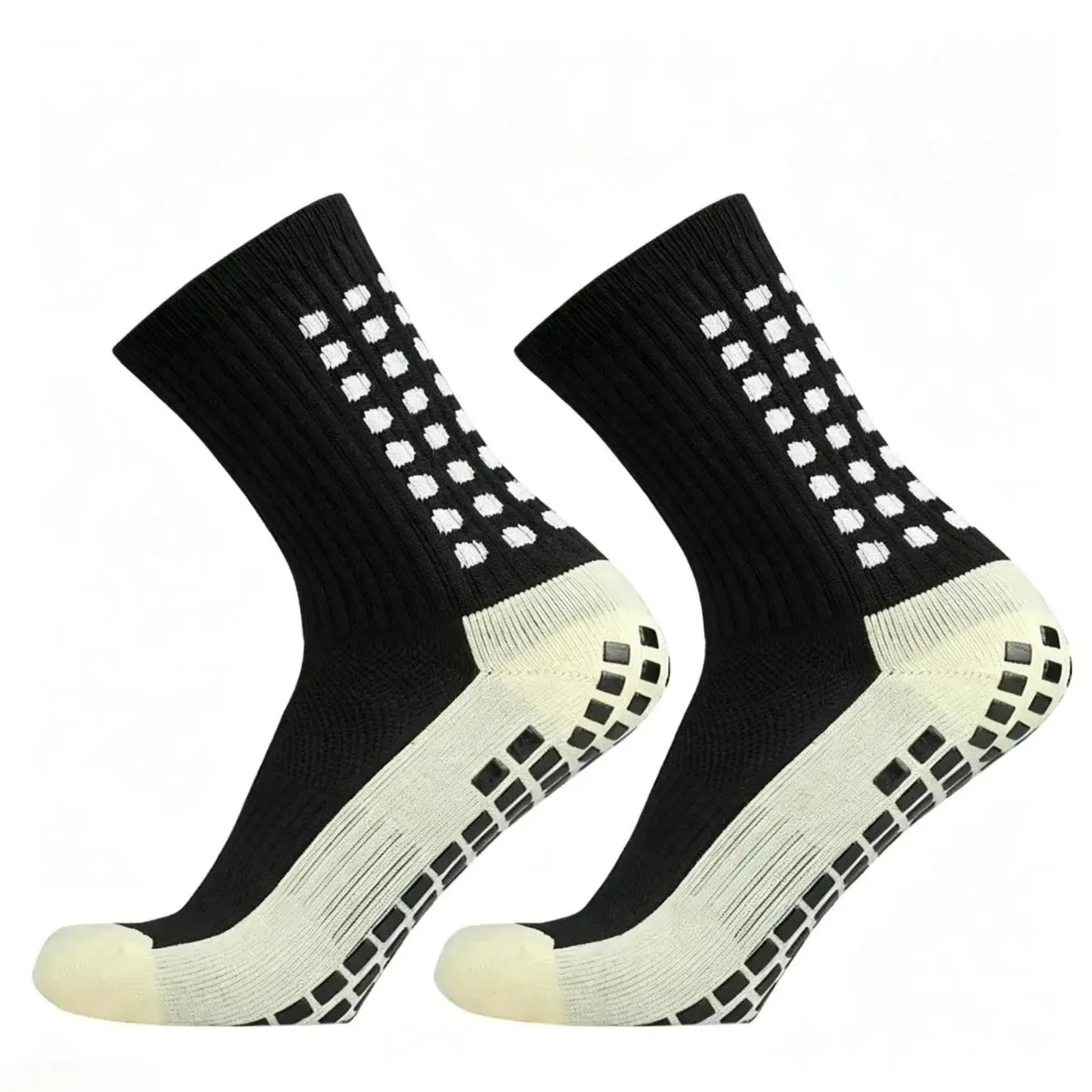 Men's Non-Slip Grip Socks for Soccer, Elastic Fabric Sports Training Socks, 1-4 Pairs Pack, Soccer Accessories for High Intensity Workouts