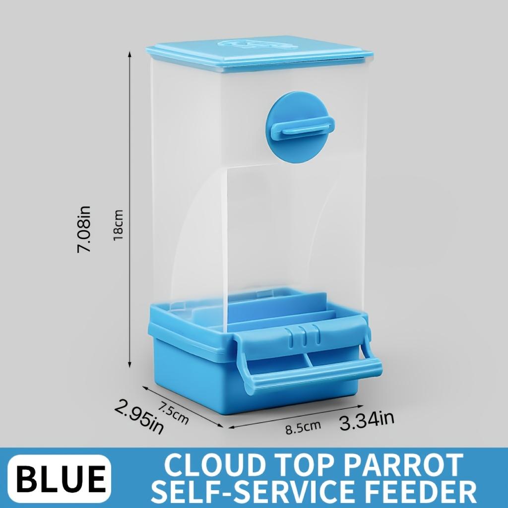 The parrot automatically feeds the chaff separation, tiger skin, Xuanfeng anti-sprinkle, hanging anti-splash and anti-sprinkle integrated feeder food box, which can hold a large capacity of food for 20 days