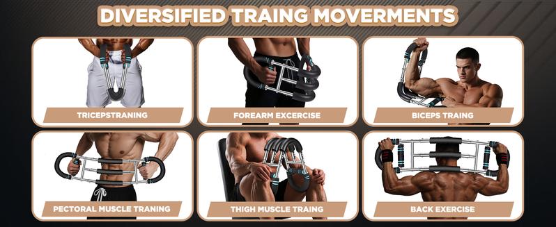 [New Version] 2025 Professional Chest & Arm Muscle Trainer for Men – Detachable, Portable Spring Resistance Home Fitness Equipment for Beginners & Enthusiasts big mama grip TikTokShopBlackFriday Adjustable Handles Strap Adjustable Elastic Strap