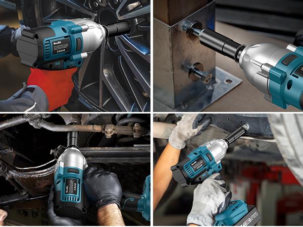 Seesii Cordless Impact Wrench - 885FT-LBS(1200N.m) High Torque Brushless Impact Gun with 2x 21V 4.0Ah Batteries, 6 Sockets & Heavy-Duty Case - for Car, Truck Tire Lug Nut Removal & Industrial Use, dealsforyoudays