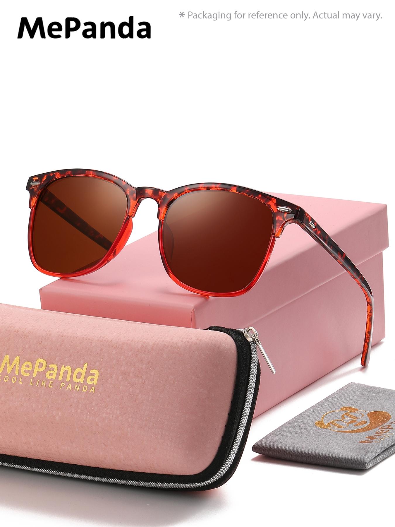 1 Piece MePanda Unisex Square Full Frame Sunglasses Smooth Lines Elegant and Refined Sunglasses UV400