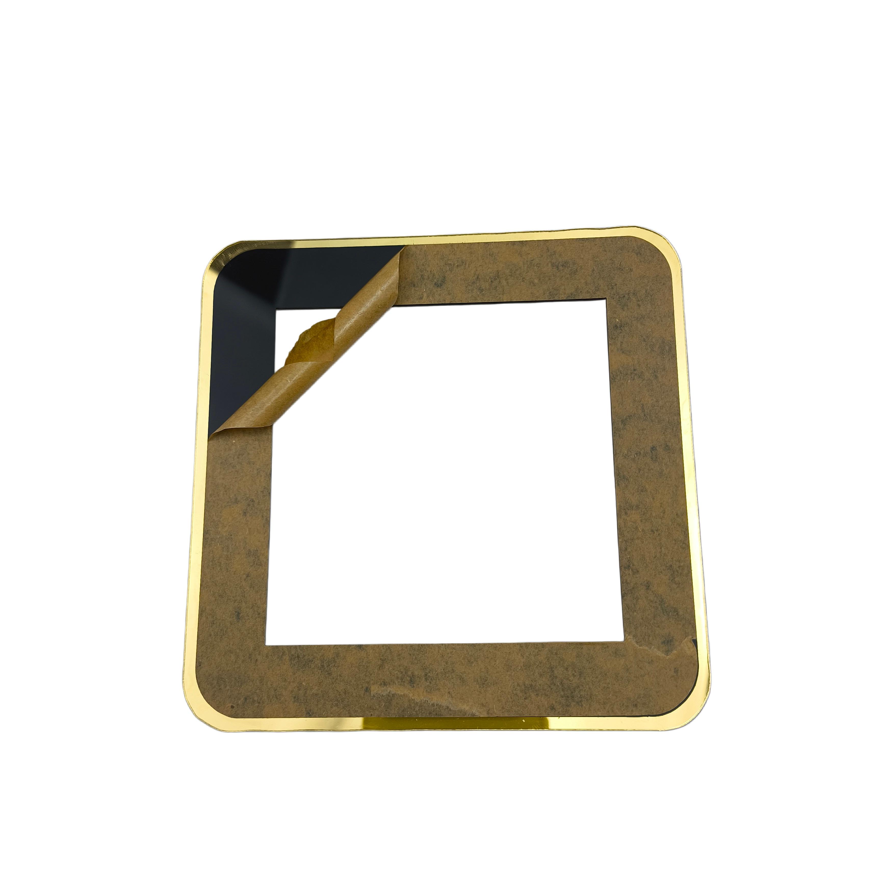 Self-Adhesive Light Switch Surround Covers, Stylish Multi-Color Decorative Light Switch Covers Golden & White/Golden & Black/Golden & Gray Self-Adhesive Trim