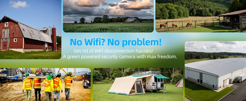 4MP 4G LTE Cellular Solar Security Cameras Wireless Outdoor, No WiFi, 360°PTZ, 2K HD, w/SD Card SIM Card, Waterproof IP66, Motion Detection, Night Vision, Ideal for Remote Home and Farm Monitoring