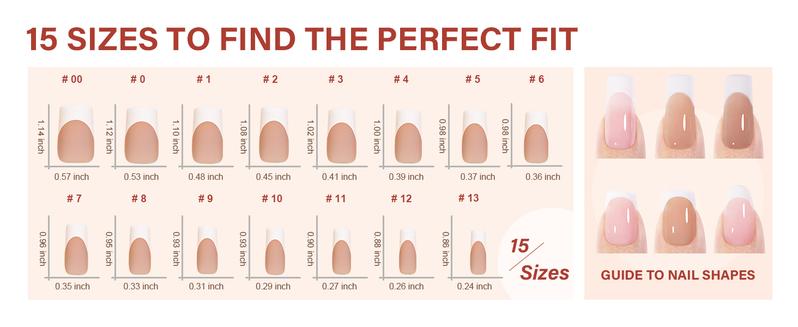 Aillsa Square/Stiletto/Almond French Tip Nails Set - 180pcs Light brown Soft Gel Nail Tips in 15 sizes, Mini UV Lamp, Base coat and Top coat, Easy to Wear Soak Off Acrylic Fake Nails Extensions DIY Nail Art at home Birthday Gift For Women dealsforyoudays