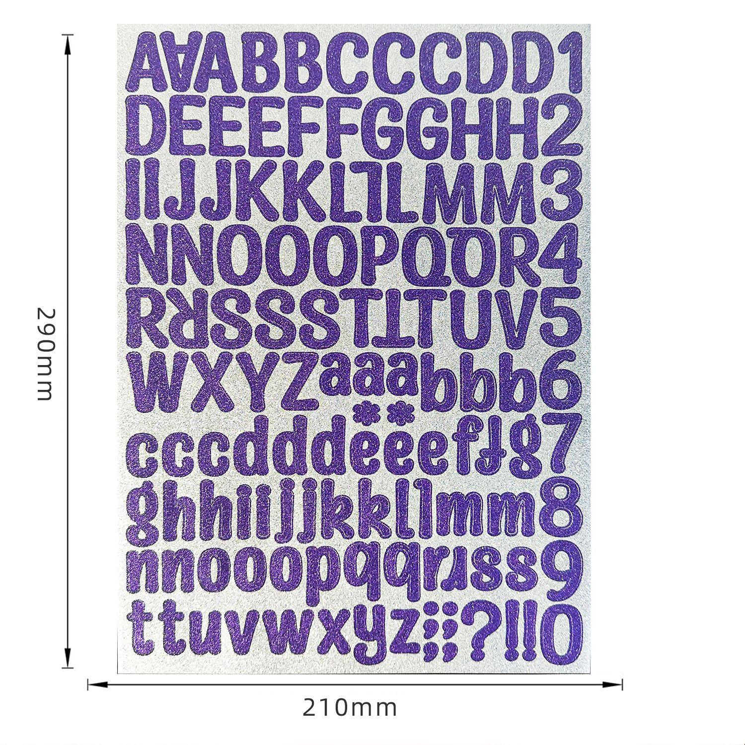 8 Letter Stickers, 8 Colors Alphabet Number Stickers, Shiny Gold Silver Letters, Christmas Gift, DIY Crafts, Scrapbook, Envelope, Card, Sign Decor, Glossy Stickers, Aesthetic Stickers