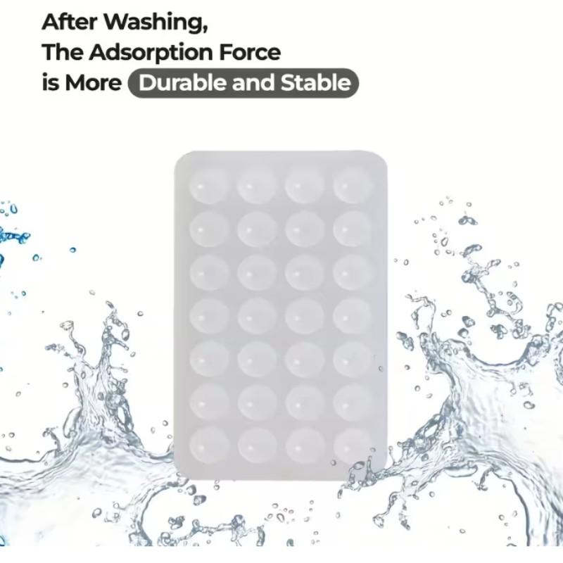 3pcs Silicone Suction Cup Phone Holder Stand, Strong Selfie and Video Mount, Durable Adhesive, Ideal for Shower, Camera Tool, Mirror Attachment