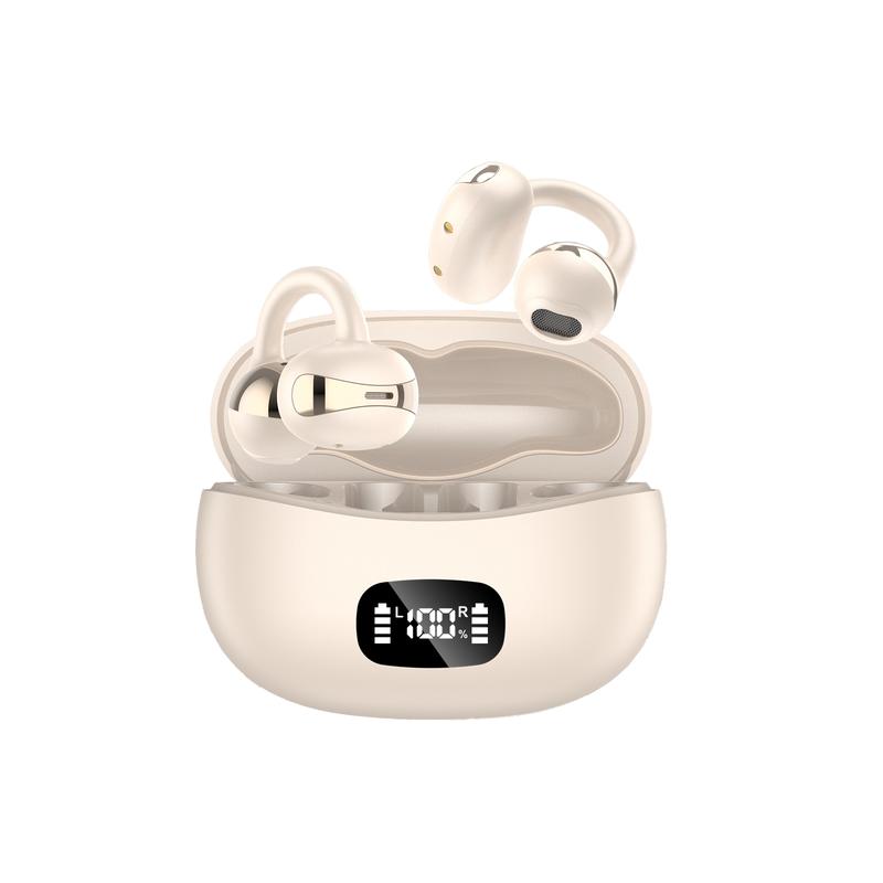 Noise-Canceling Bluetooth-compatible Earbuds, Long Battery Life, Ipx-5 Water Resistant, Ergonomic Design, LED Display, Wireless Connectivity