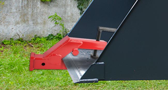 Nilight Clamp On Trailer Hitch 2" Ball Mount Receiver Adapter Compatible with Tractor Bucket Forklift Bucket Trailer Hitch Attachment Adapter for Deere Bobcat Tractor Bucket  Lorry Parts Truck Vehicle dealsforyoudays